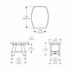 Mayne Mesa Chair x2 & Table Set - White 8705-W